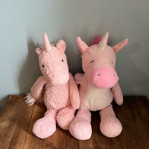 Manhattan toy company plush pink unicorns 16”